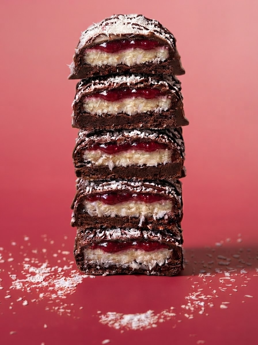 The Signature Raspberry and coconut teacake